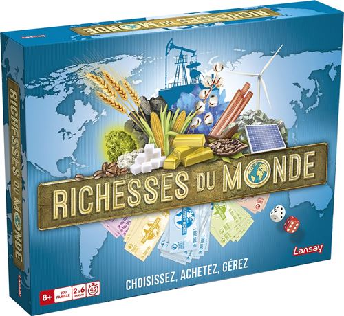 Jeu de stratégie et de gestion Lansay Richesses du monde