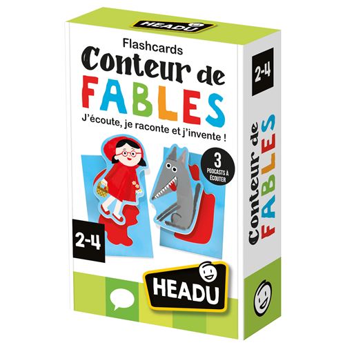 Jeu écriture et lettres Headu Flashcards Conteur de fables