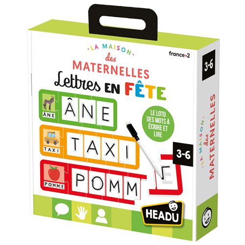 Jeu écriture et lettres Headu Lettre en fête