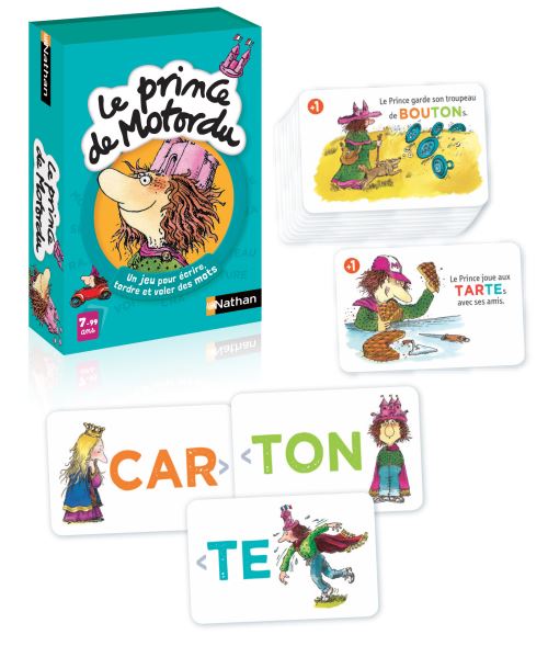 Jeu écriture et lettres Nathan Le Prince de Motordu