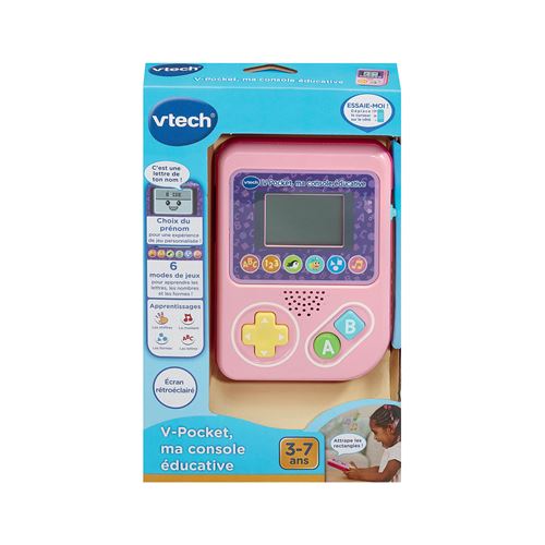 Jeu éducatif et électronique Vtech V-Pocket Ma console éducative Rose