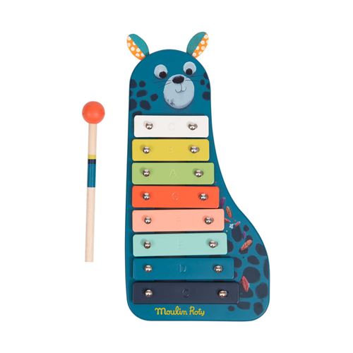 Jeu éducatif musical Moulin Roty Métallophone Dans la jungle