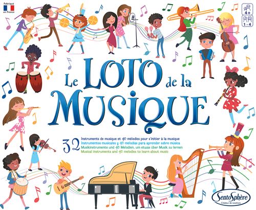 Jeu éducatif musical SentoSphère Le Loto de la Musique