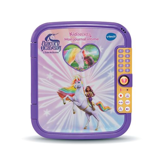 Jeu électronique Vtech L'école des licornes KidiSecrets, mon journal intime