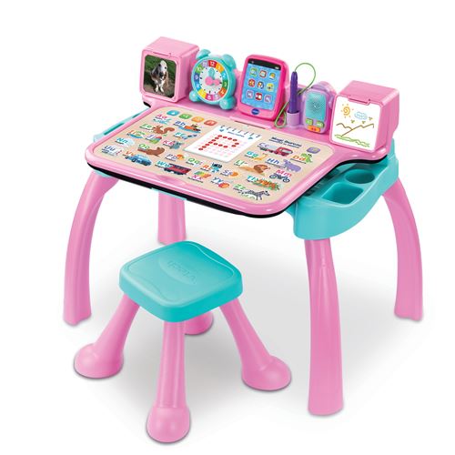 Jeu électronique Vtech MagiBureau interactif et musical 6 en 1 Rose