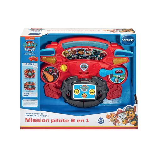 Jeu électronique Vtech Paw Patrol Pat'Patrouille Mission Pilote 2 en 1