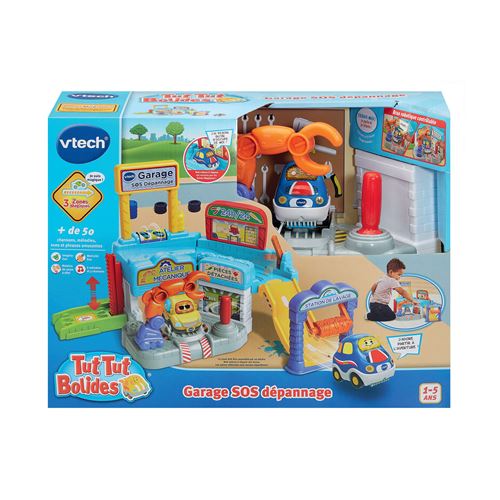 Jeu électronique Vtech Tut Tut Bolides Garage SOS dépannage avec Noe voiture à réparer