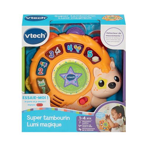 Jouet musical d'éveil Vtech Baby Super Tambourin Lumi Magique