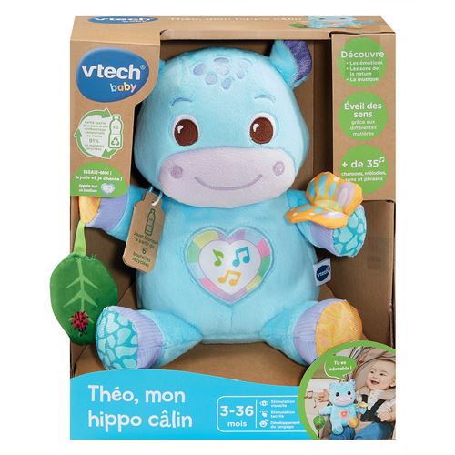 Jouet musical d'éveil Vtech Baby Théo, mon hippo câlin