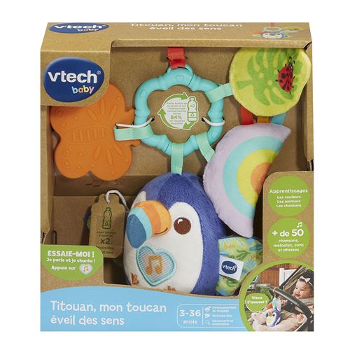 Jouet musical d'éveil Vtech Baby Titouan mon toucan éveil des sens