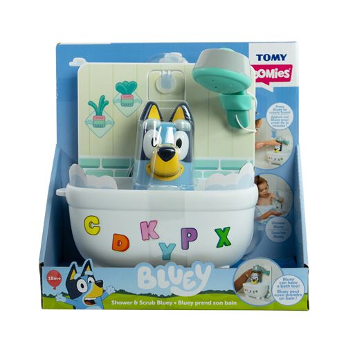 Jouet pour le bain Tomy Bluey prend son bain
