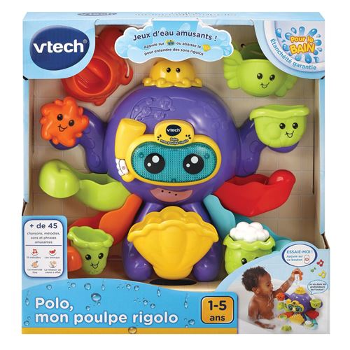 Jouet pour le bain Vtech Baby Polo Mon poulpe rigolo