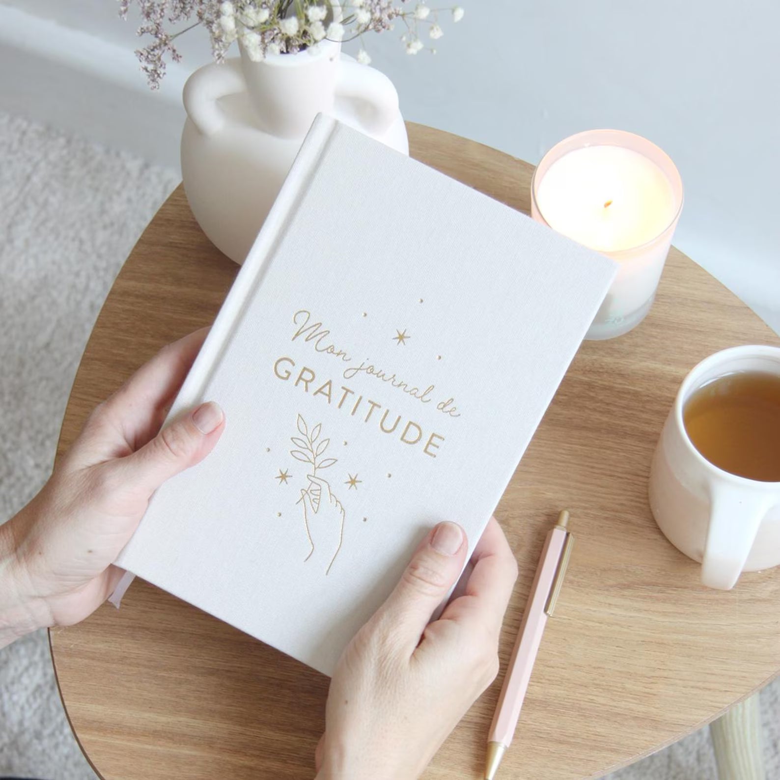Journal de gratitude haut de gamme – le carnet qui fait du bien au moral
