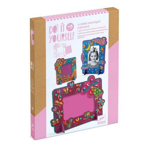 Kit créatif Djeco Cadres photos mosaïques Féerique
