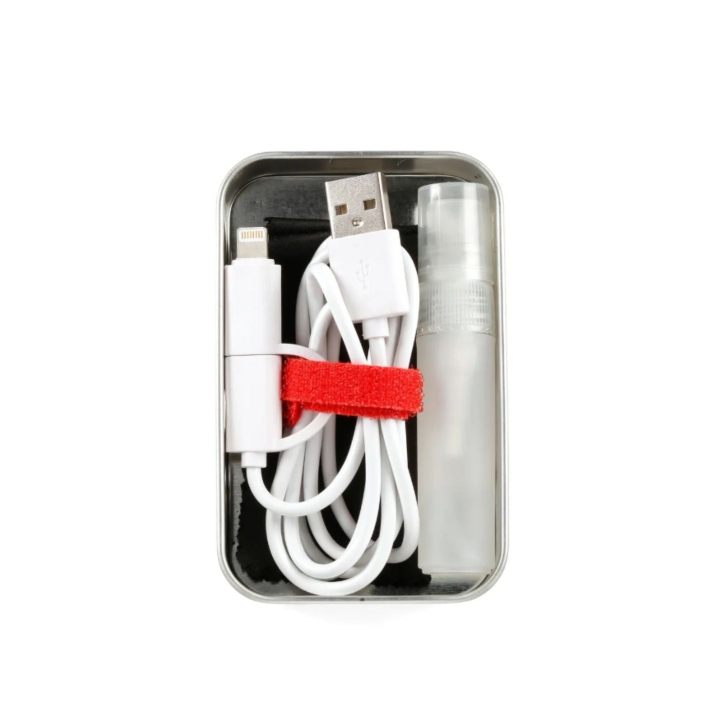 Câble USB 2 en 1 et flacon de nettoyant du kit téléphone