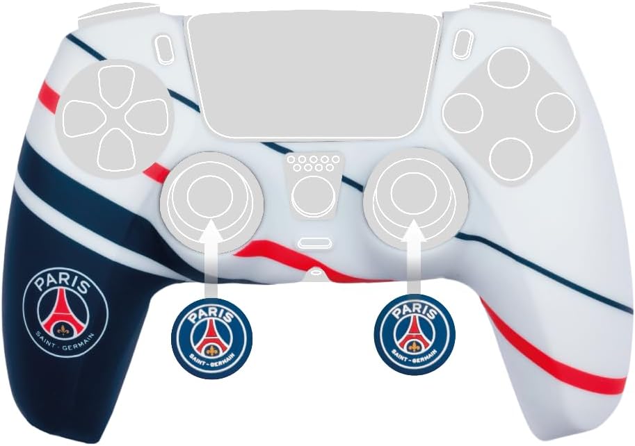 Coque de protection pour manette PS5 DualSense Konix PSG Paris Saint-Germain