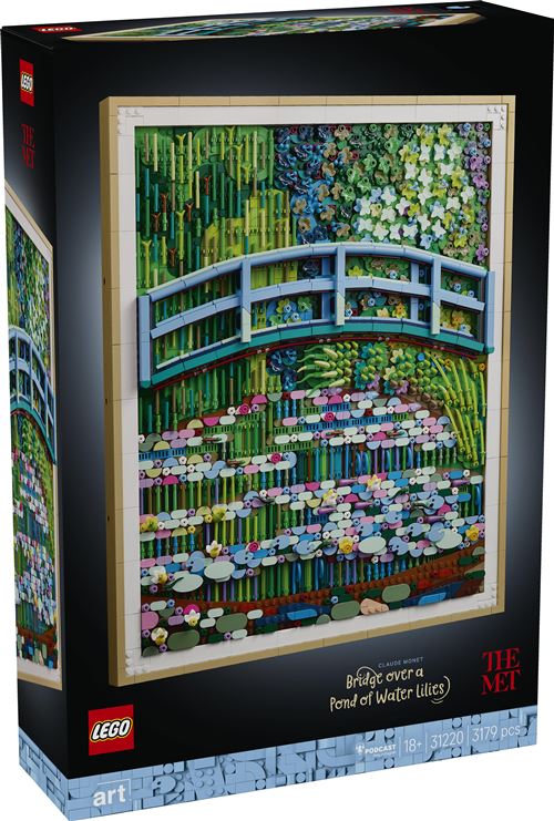 LEGO Art 31220 Claude Monet : le bassin aux nymphéas, harmonie verte