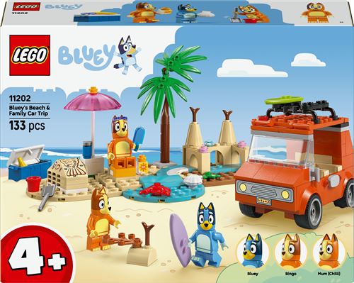 LEGO Bluey 11202 Les vacances et le voyage en voiture de Bluey