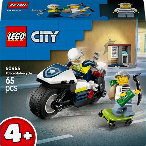 LEGO City 60455 La course-poursuite en moto de police