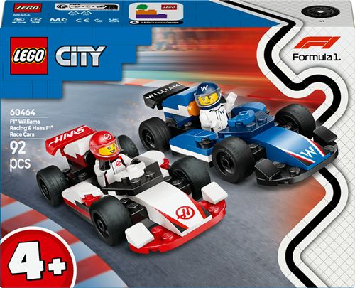 LEGO City 60464 Voitures de course de F1 Williams Racing et Haas F1