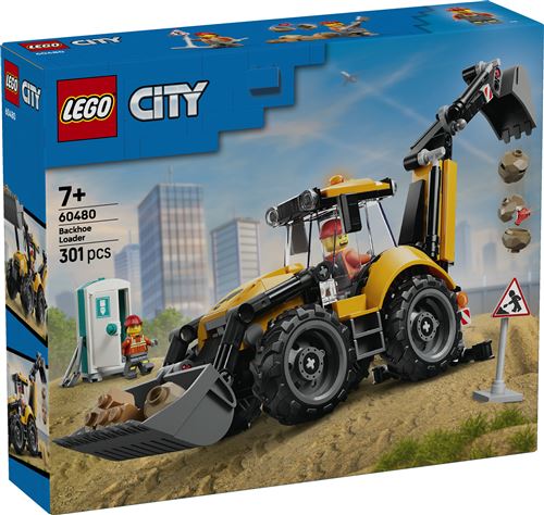 LEGO City 60480 Le tractopelle jaune