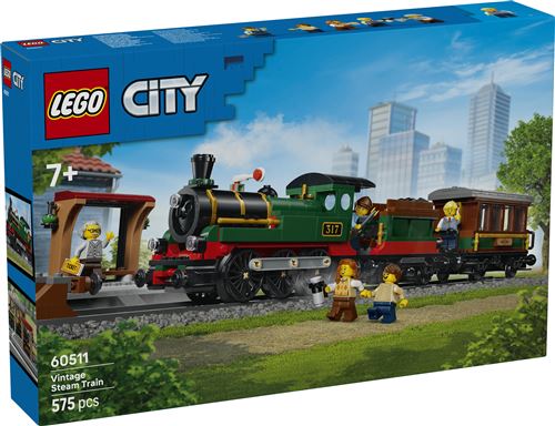 LEGO City 60511 Le train à vapeur rétro