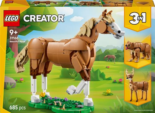 LEGO Creator 3-en-1 31166 Le beau cheval