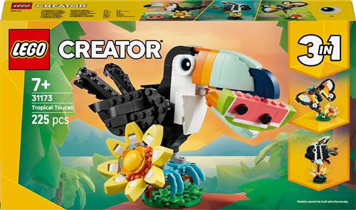 LEGO Creator 3-en-1 31173 Animaux sauvages : le toucan tropical