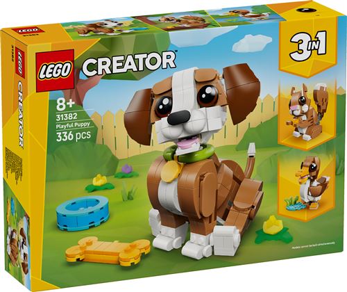 LEGO Creator 3-en-1 31382 Les adorables animaux : le chiot joueur