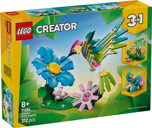 LEGO Creator 3-en-1 31384 Animaux sauvages : le colibri coloré