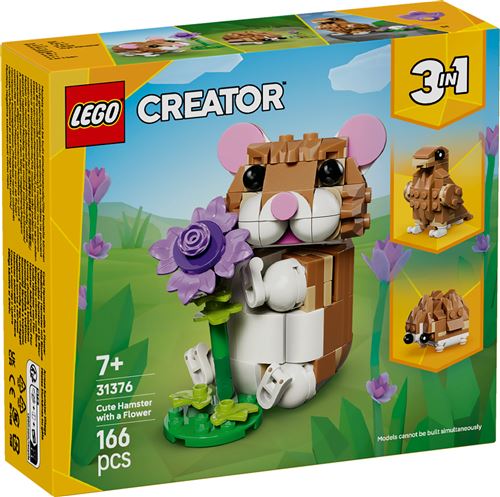 LEGO Creator 31376 L'adorable hamster et la fleur