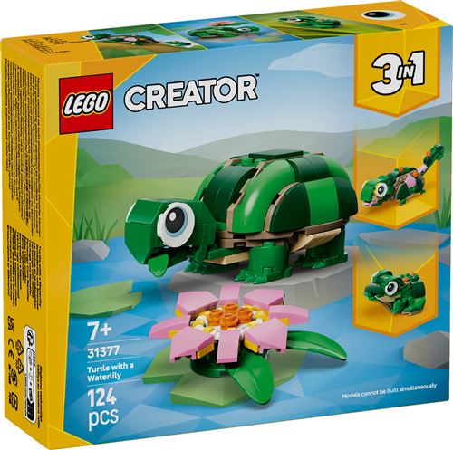 LEGO Creator 31377 La tortue et la fleur de nénuphar