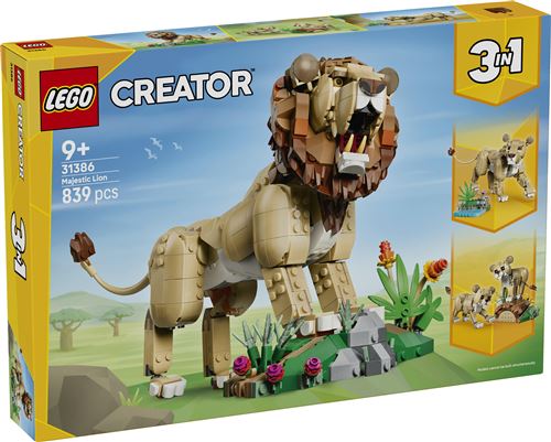 LEGO Creator 31386 Animaux sauvages : le lion majestueux