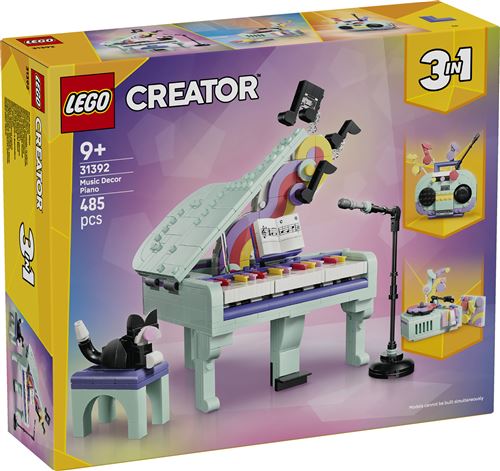 LEGO Creator 31392 Décoration musicale : piano et chat