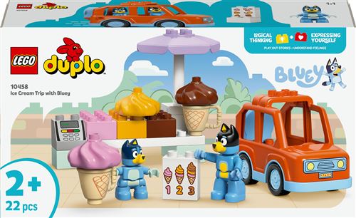 LEGO DUPLO Bluey 10458 Visite chez le marchand de glace avec Bluey