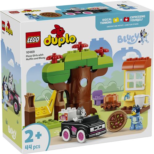 LEGO DUPLO Bluey 10469 Les livreuses de pizza avec Muffin et Bluey