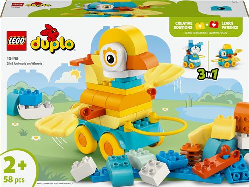 LEGO DUPLO Town 10448 Animaux sur roues 3-en-1