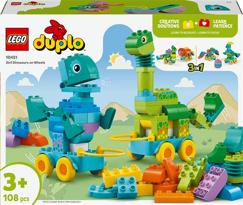 LEGO DUPLO Town 10451 Dinosaures sur roues 3-en-1