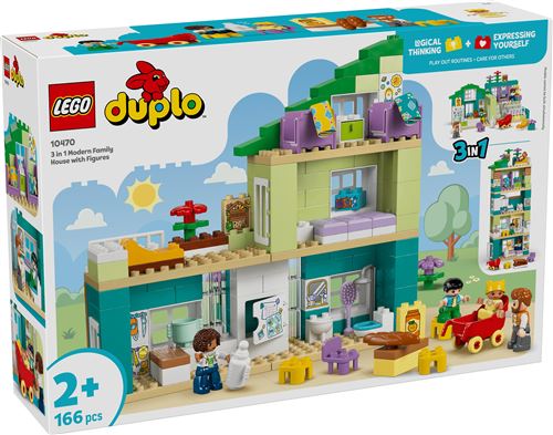 LEGO DUPLO Town 10470 La maison familiale moderne 3-en-1
