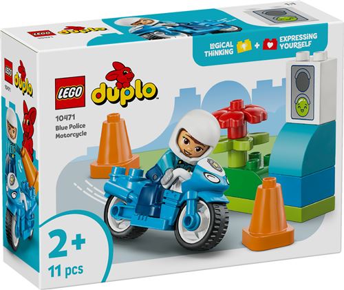 LEGO DUPLO Town 10471 La moto de police bleue