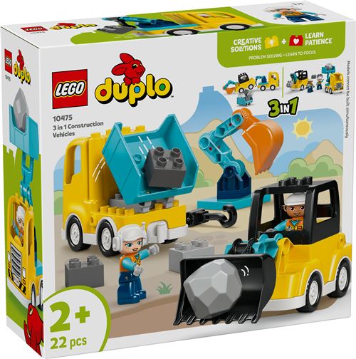 LEGO DUPLO Town 10475 Les véhicules de chantier 3-en-1