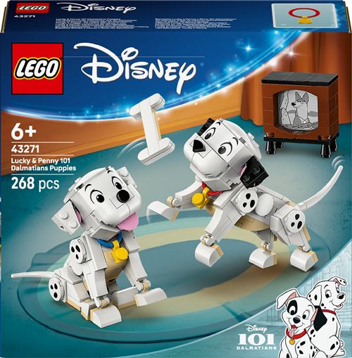 LEGO Disney Classic 43271 Lucky et Penny, les chiots des 101 Dalmatiens