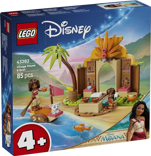 LEGO Disney Princess 43282 Maison de village et pirogue de Vaiana