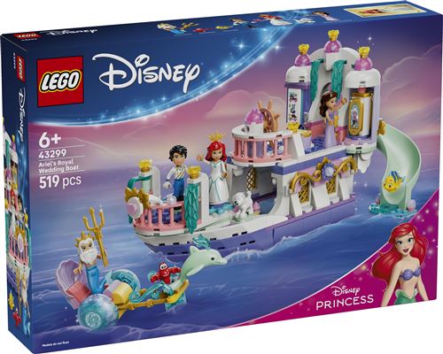 LEGO Disney Princess 43299 Le bateau du mariage royal d'Ariel