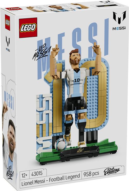 LEGO Editions Football 43015 Lionel Messi – Légende du foot