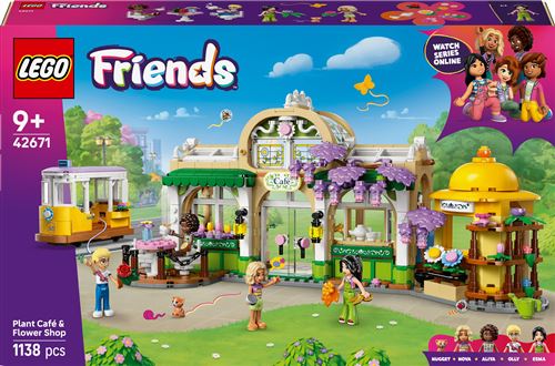LEGO Friends 42671 Café des plantes et Kiosque à fleurs