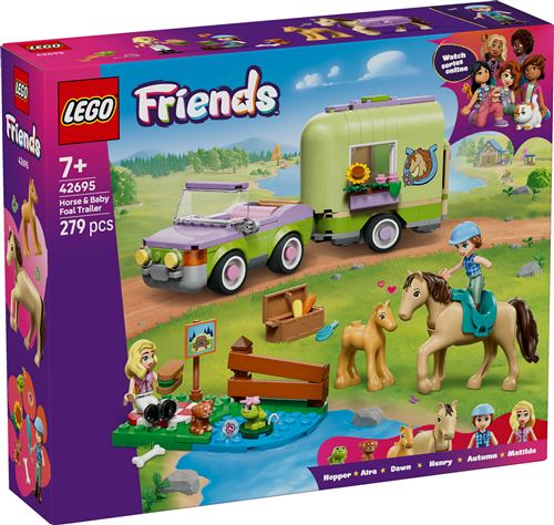 LEGO Friends 42695 La remorque du cheval et du poulain