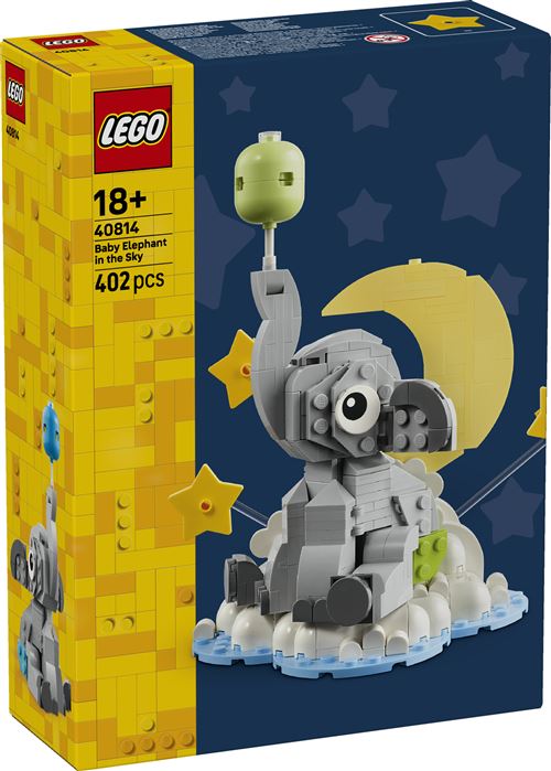 LEGO Iconic 40814 Le bébé éléphant dans le ciel