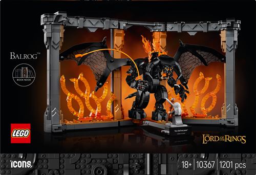 LEGO Icons 10367 Le Seigneur des Anneaux Book Nook du Balrog