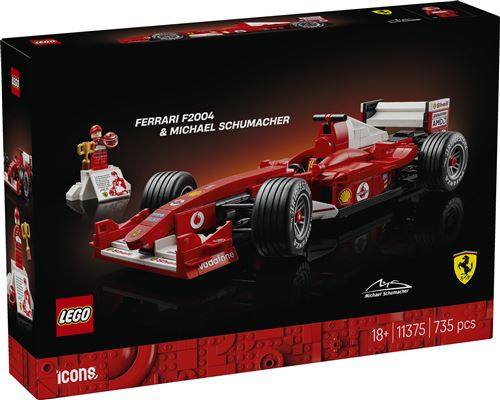 LEGO Icons 11375 Ferrari F2004 et Michael Schumacher